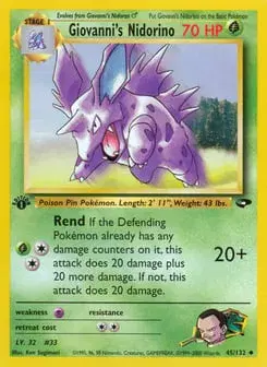 Giovanni's Nidorino Gym Challenge