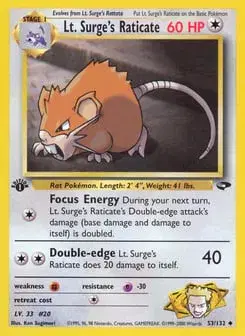 Lt. Surge's Raticate Gym Challenge