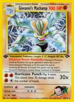 Giovanni's Machamp Gym Challenge