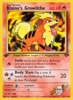 Blaine's Growlithe Gym Challenge
