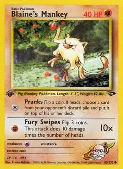 Blaine's Mankey Gym Challenge