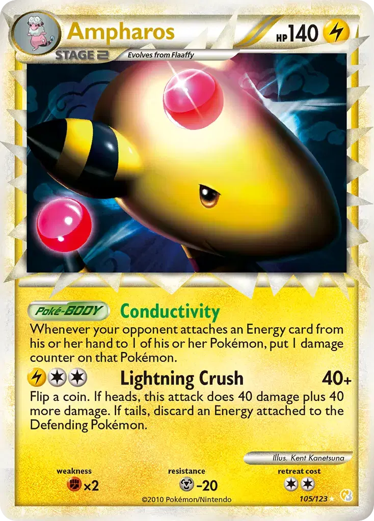 Ampharos HeartGold & SoulSilver 105