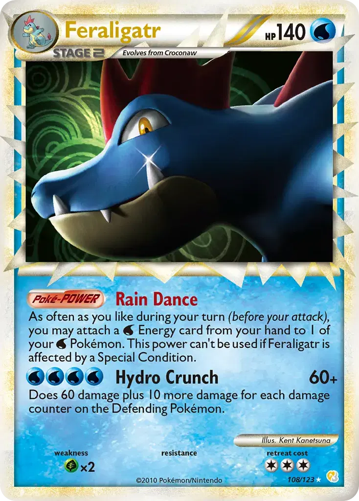 Feraligatr HeartGold & SoulSilver 108