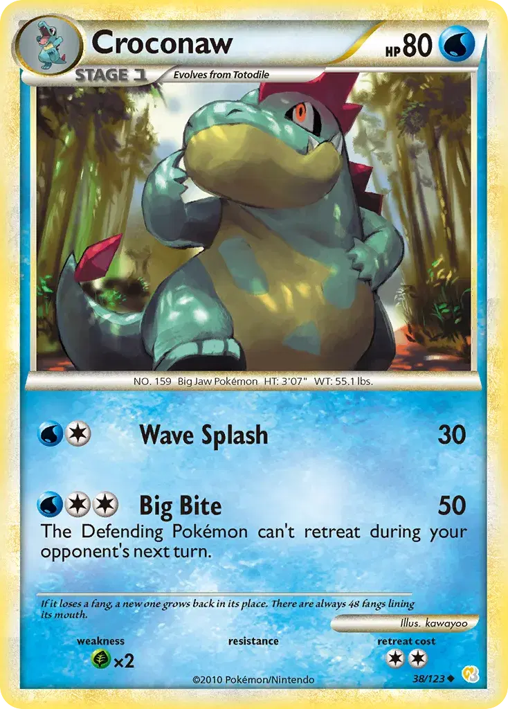 Croconaw HeartGold & SoulSilver 38