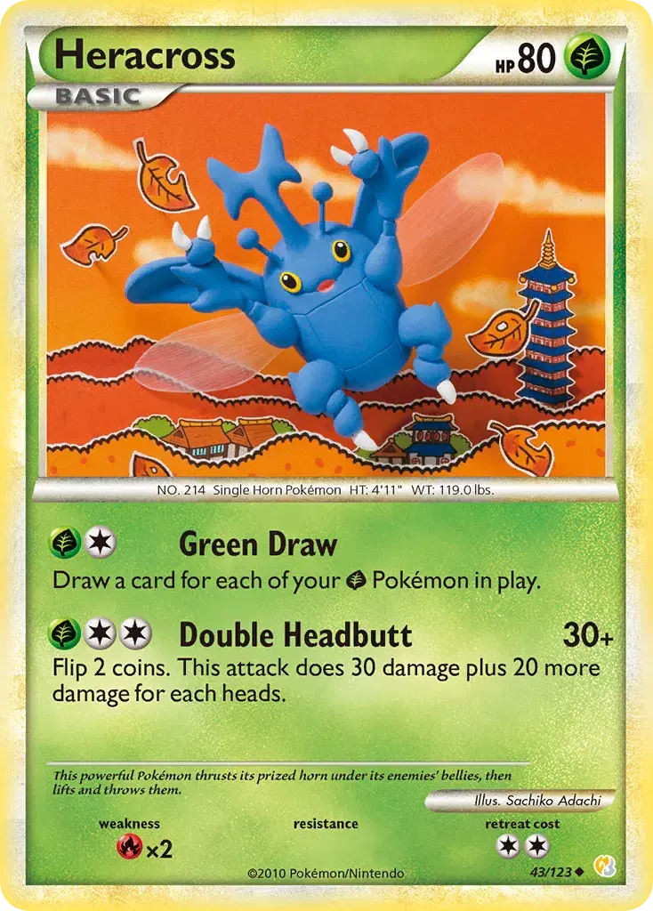 Heracross HeartGold & SoulSilver 43