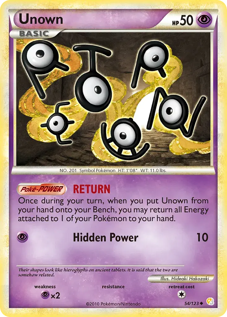 Unown HeartGold & SoulSilver 54
