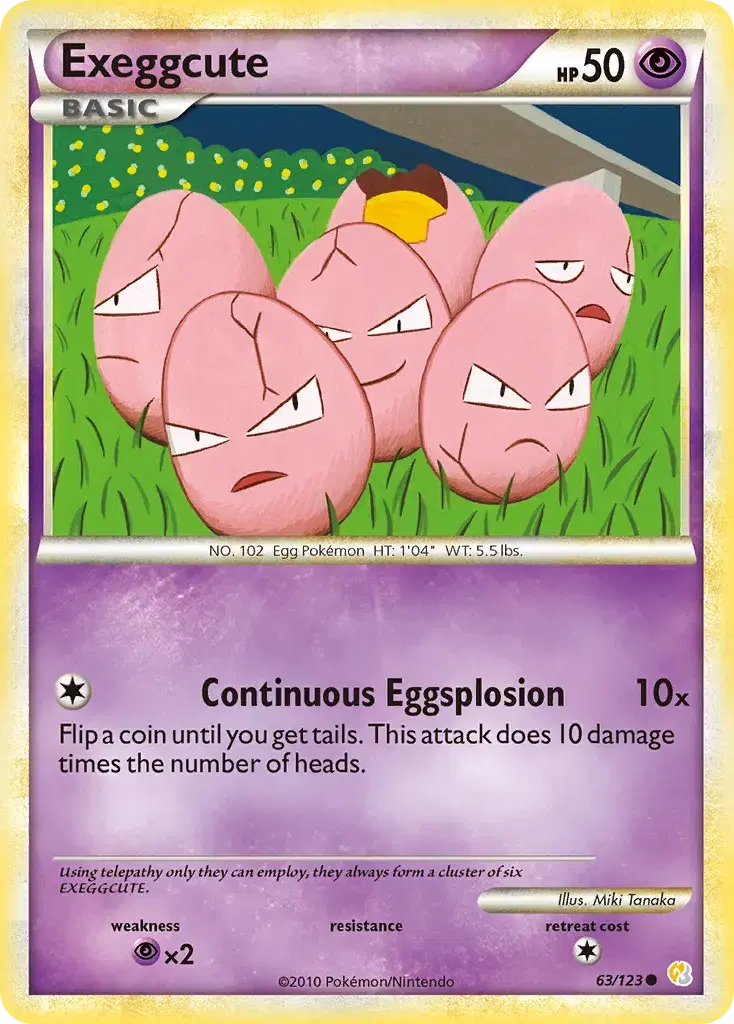 Exeggcute HeartGold & SoulSilver 63