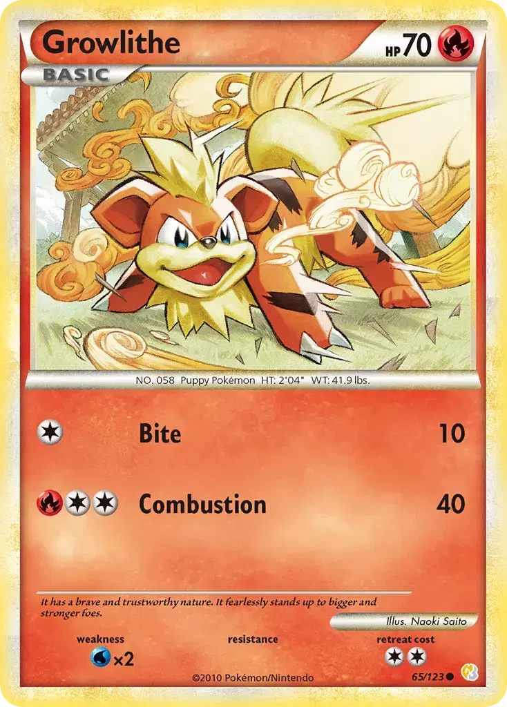 Growlithe HeartGold & SoulSilver 65