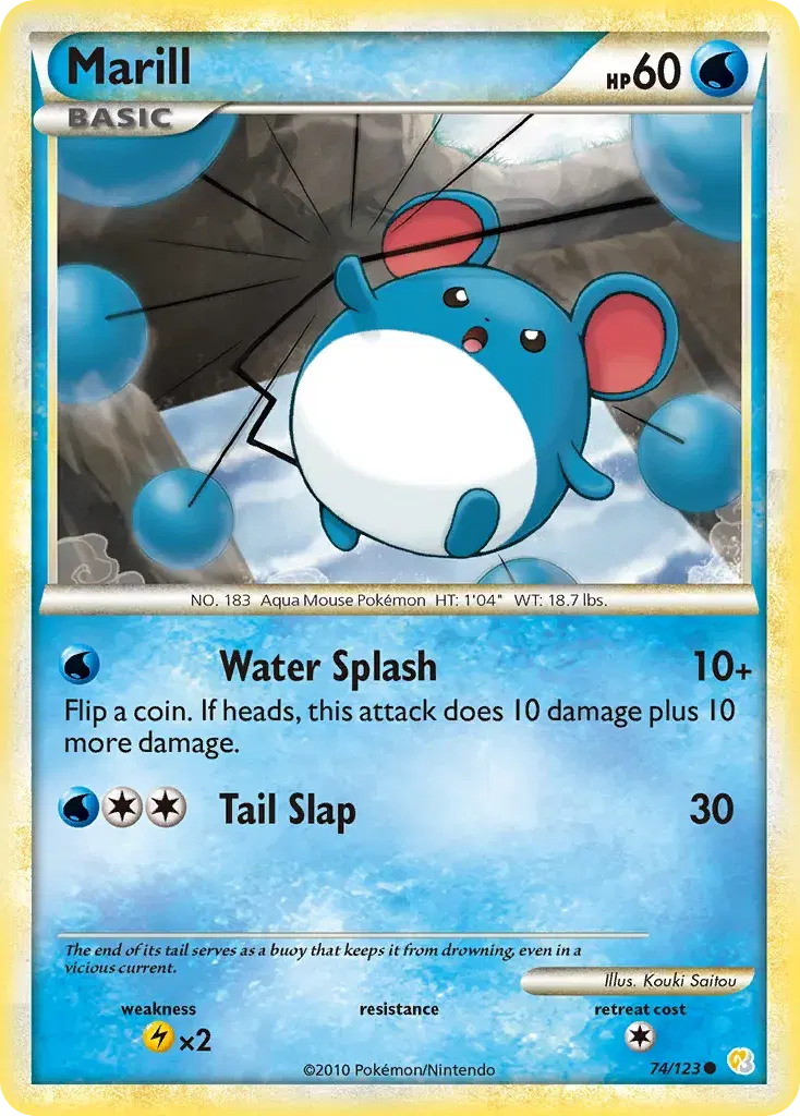 Marill HeartGold & SoulSilver 74