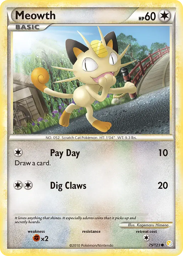 Meowth HeartGold & SoulSilver 75