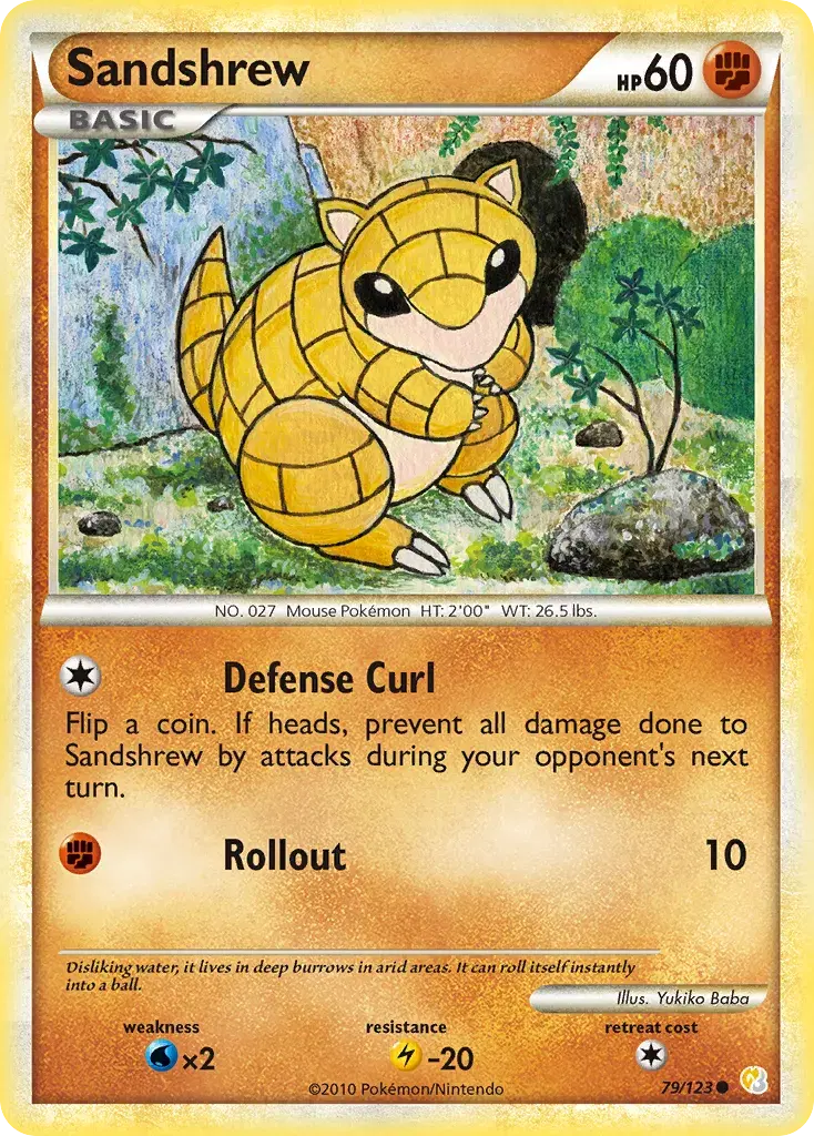 Sandshrew HeartGold & SoulSilver 79