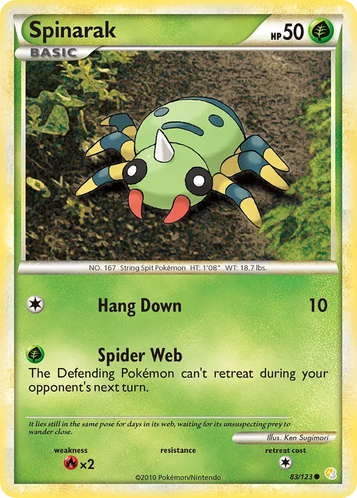 Spinarak HeartGold & SoulSilver 83