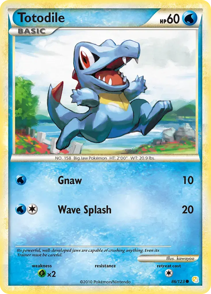 Totodile HeartGold & SoulSilver 86