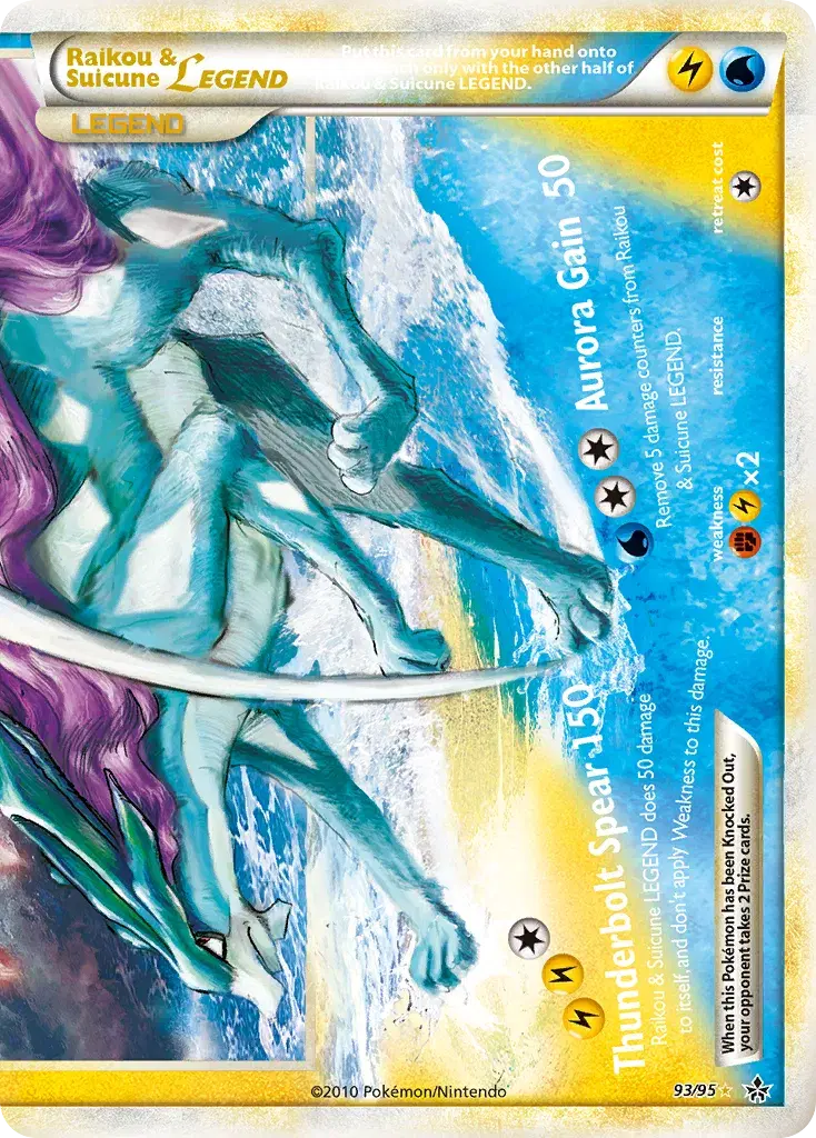 Raikou & Suicune LEGEND HS—Unleashed 93