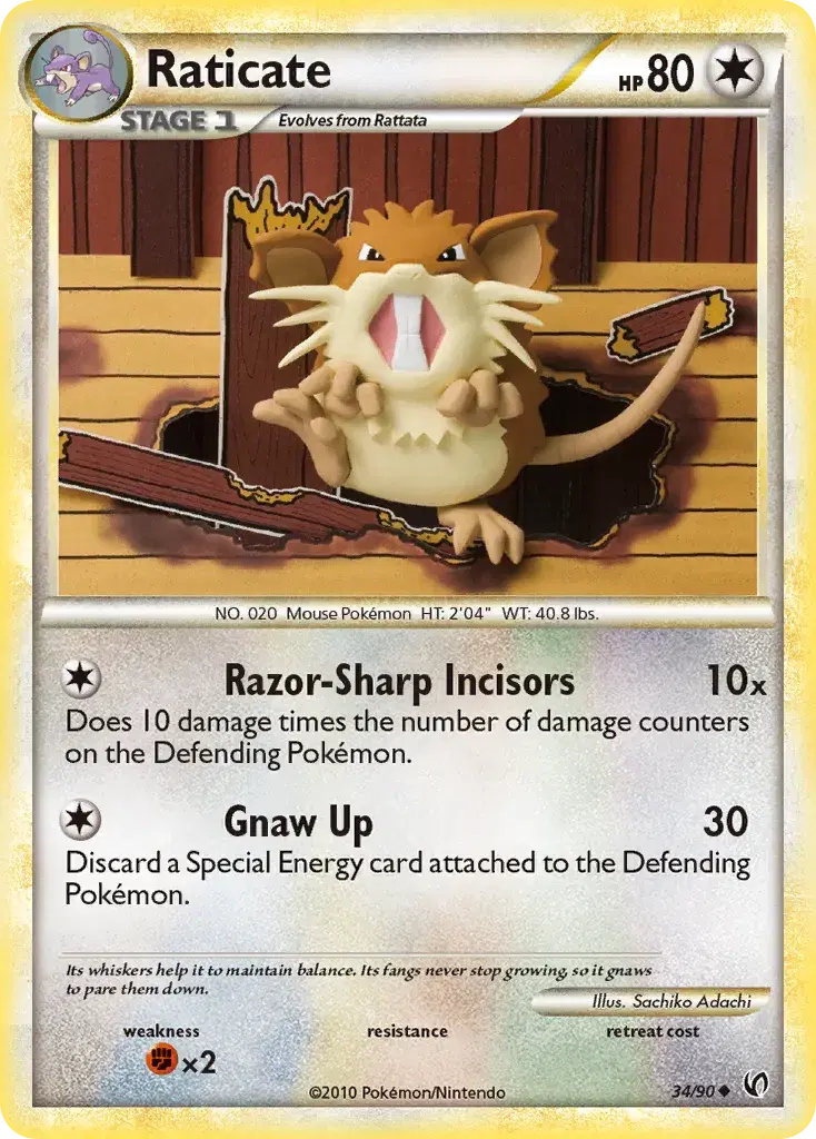 Raticate HS—Undaunted 34
