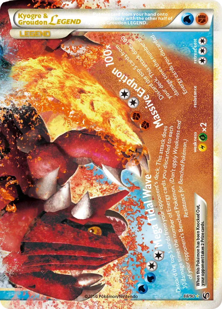 Kyogre & Groudon LEGEND HS—Undaunted 88