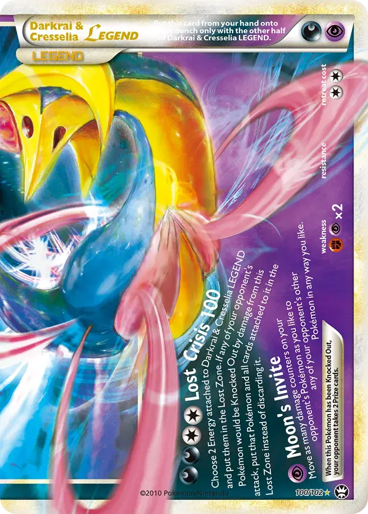 Darkrai & Cresselia LEGEND HS—Triumphant 100