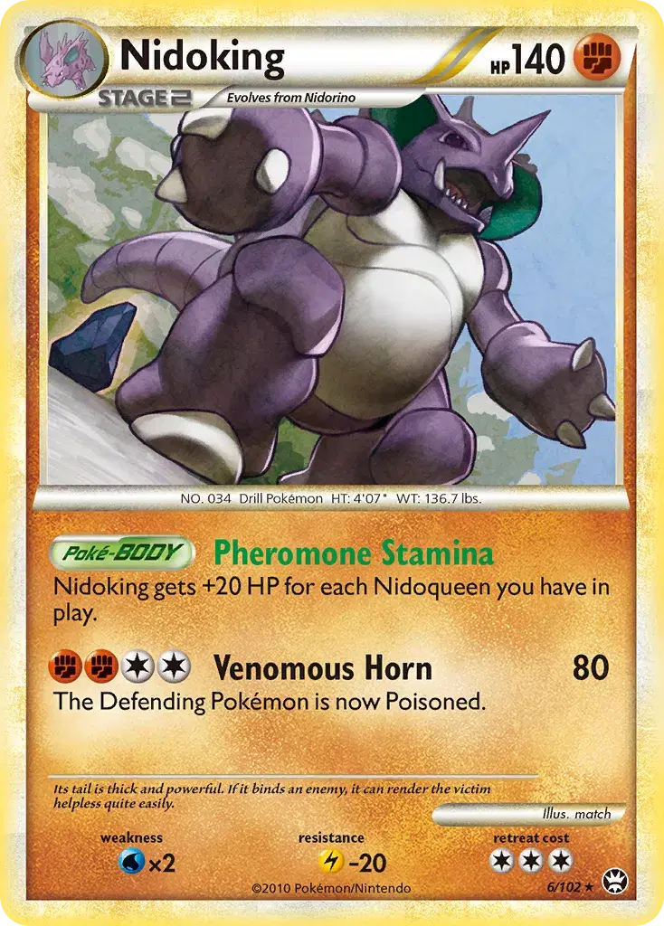 Nidoking HS—Triumphant 6