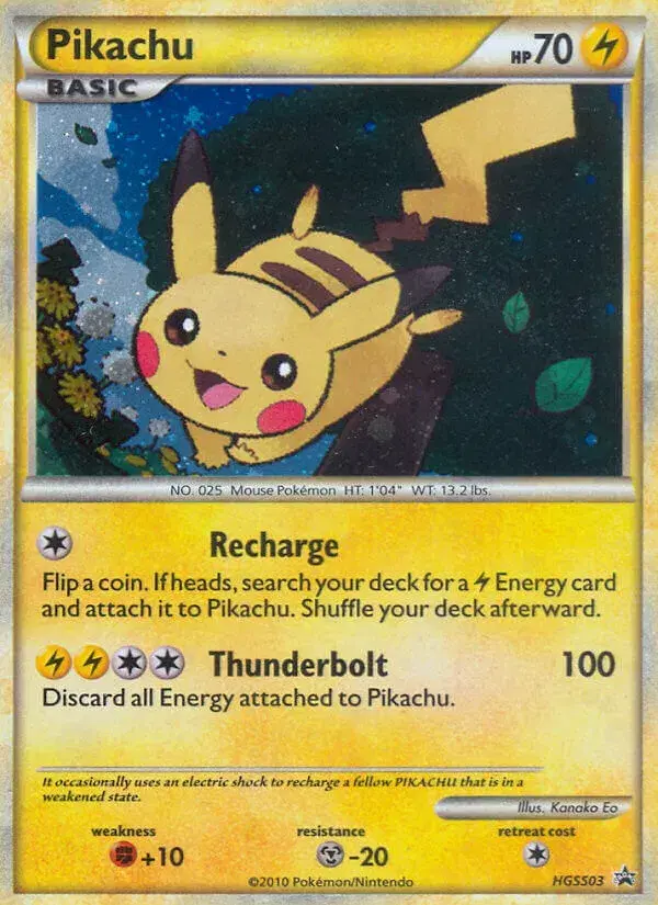 Pikachu HGSS Black Star Promos HGSS03