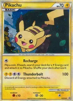 Pikachu HGSS Black Star Promos