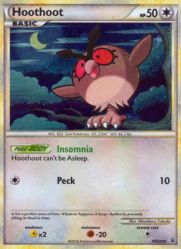 Hoothoot HGSS Black Star Promos HGSS05