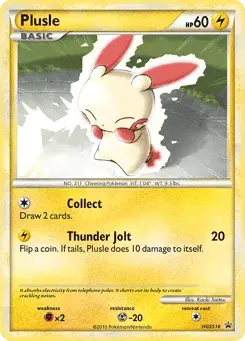 Plusle HGSS Black Star Promos
