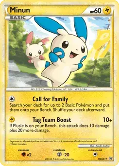 Minun HGSS Black Star Promos