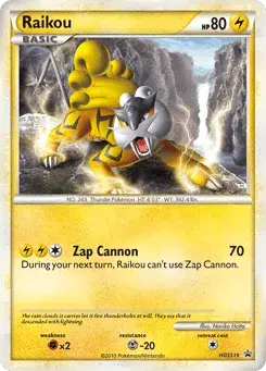 Raikou HGSS Black Star Promos