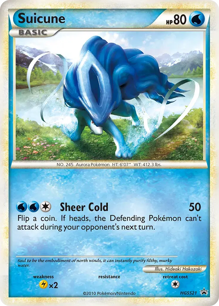 Suicune HGSS Black Star Promos HGSS21