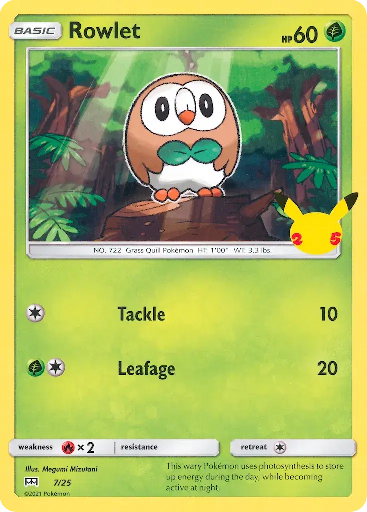 Rowlet McDonald's Collection 2021 7