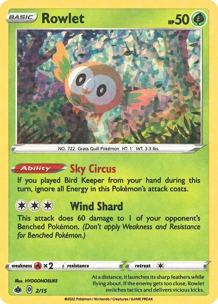 Rowlet McDonald's Collection 2022 2