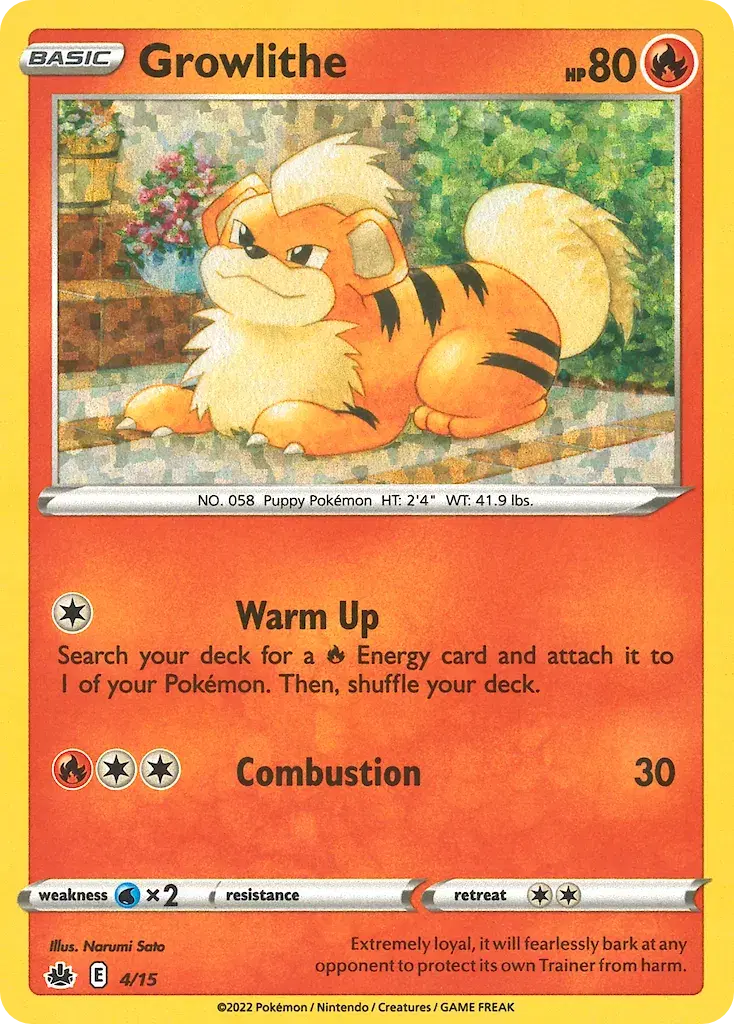 Growlithe McDonald's Collection 2022 4