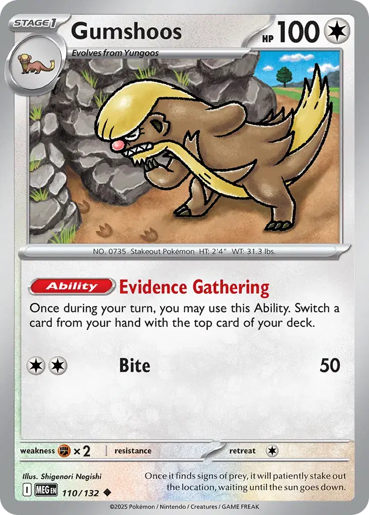 Gumshoos Mega Evolution 110