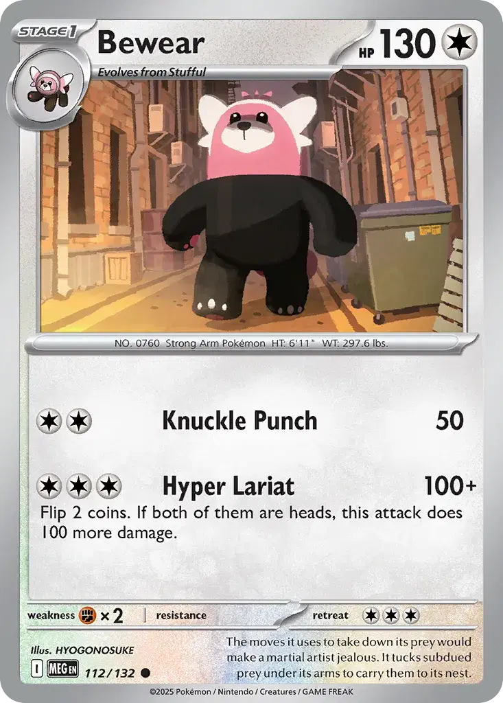 Bewear Mega Evolution 112