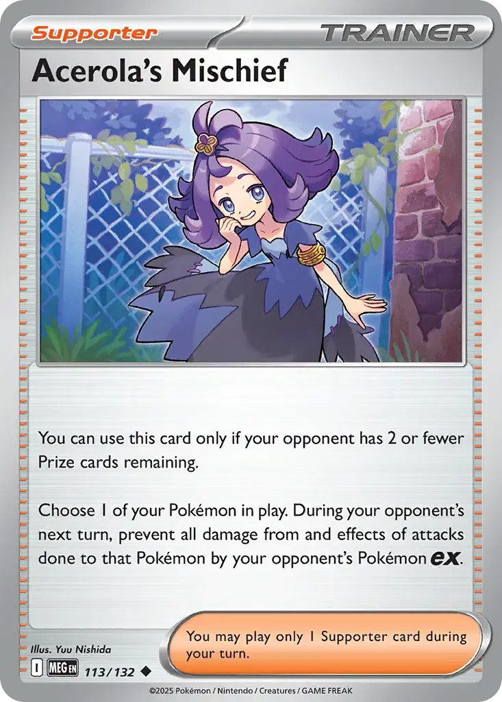 Acerola's Mischief Mega Evolution 113