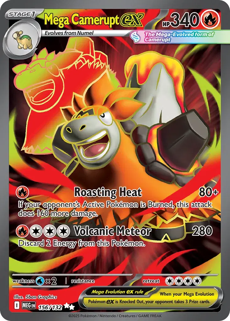 Mega Camerupt ex Mega Evolution 156