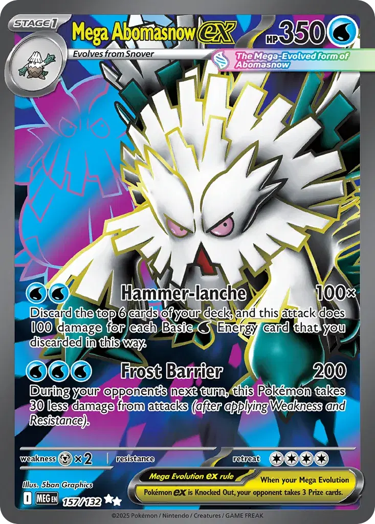 Mega Abomasnow ex Mega Evolution 157