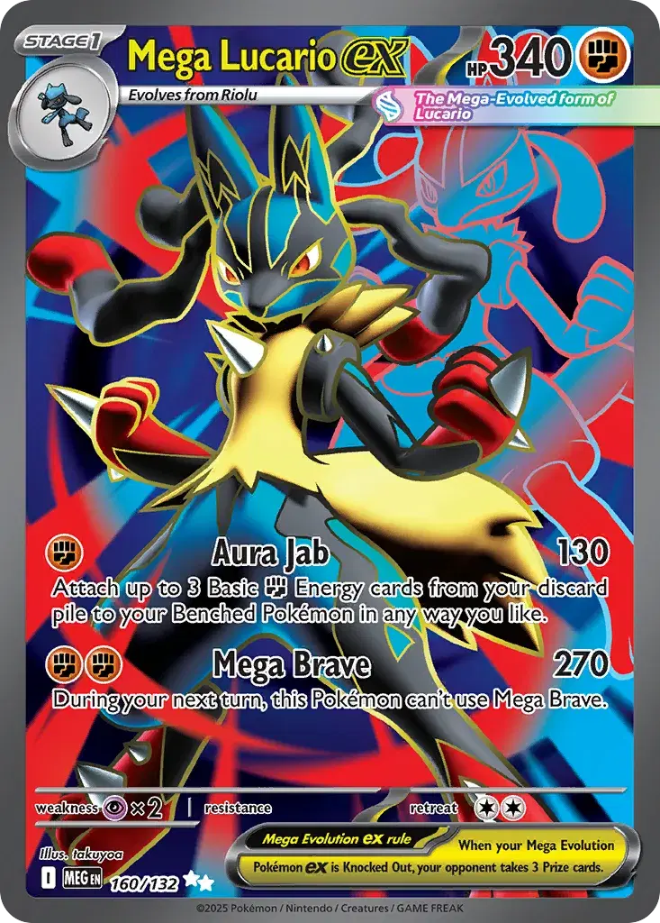 Mega Lucario ex Mega Evolution 160