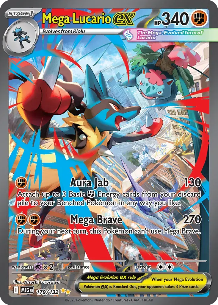 Mega Lucario ex Mega Evolution 179