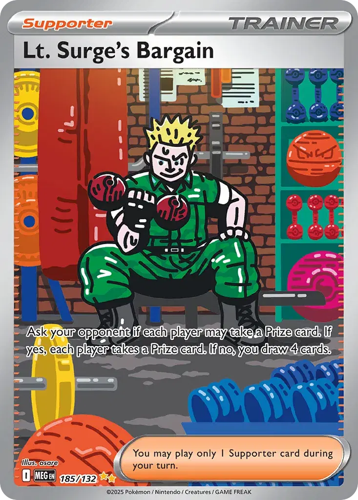 Lt. Surge's Bargain Mega Evolution 185