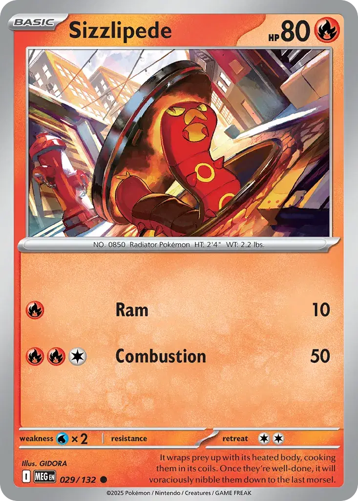 Sizzlipede Mega Evolution 29