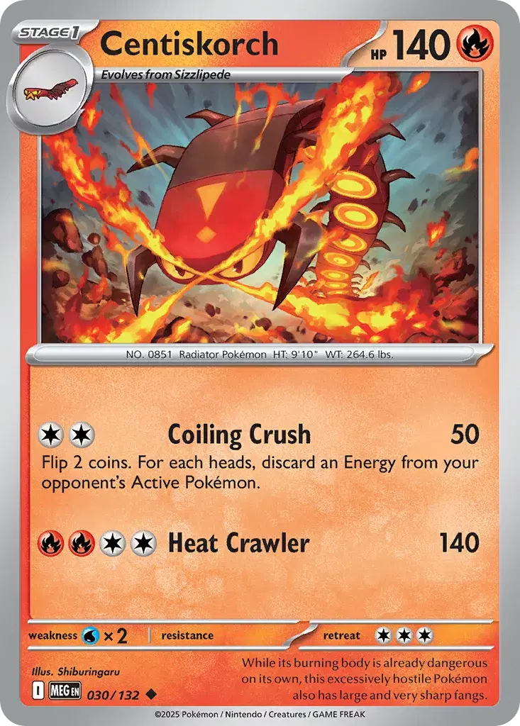Centiskorch Mega Evolution 30