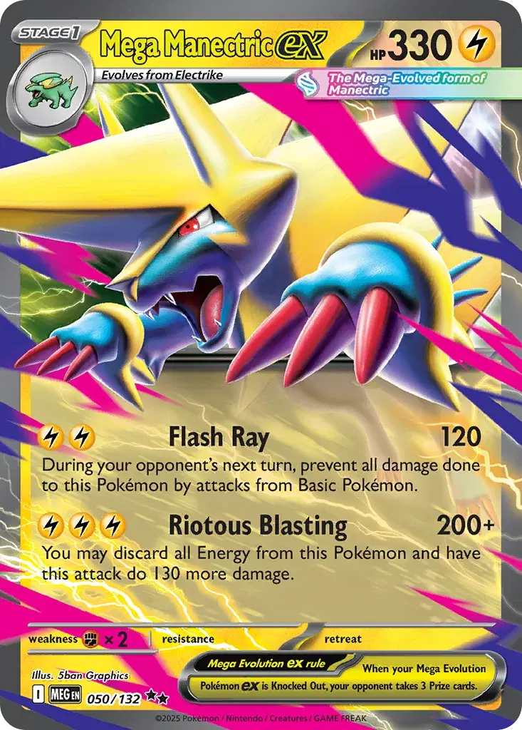 Mega Manectric ex Mega Evolution 50
