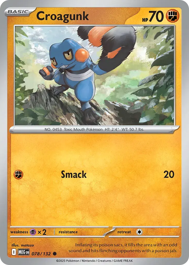 Croagunk Mega Evolution 78