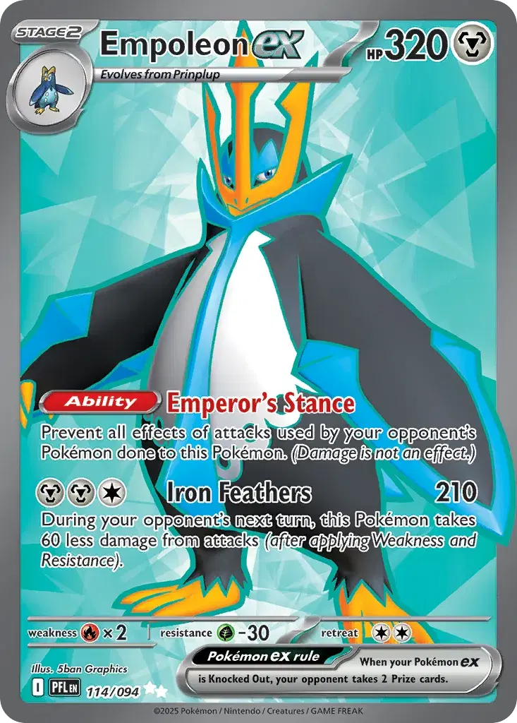 Empoleon ex Phantasmal Flames 114