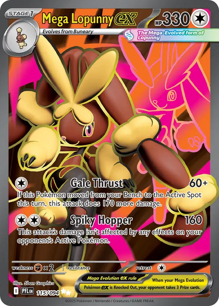 Mega Lopunny ex Phantasmal Flames 115