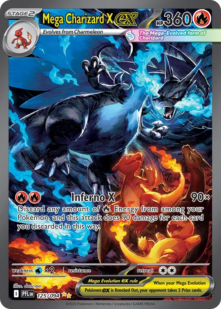 Mega Charizard X ex Phantasmal Flames 125
