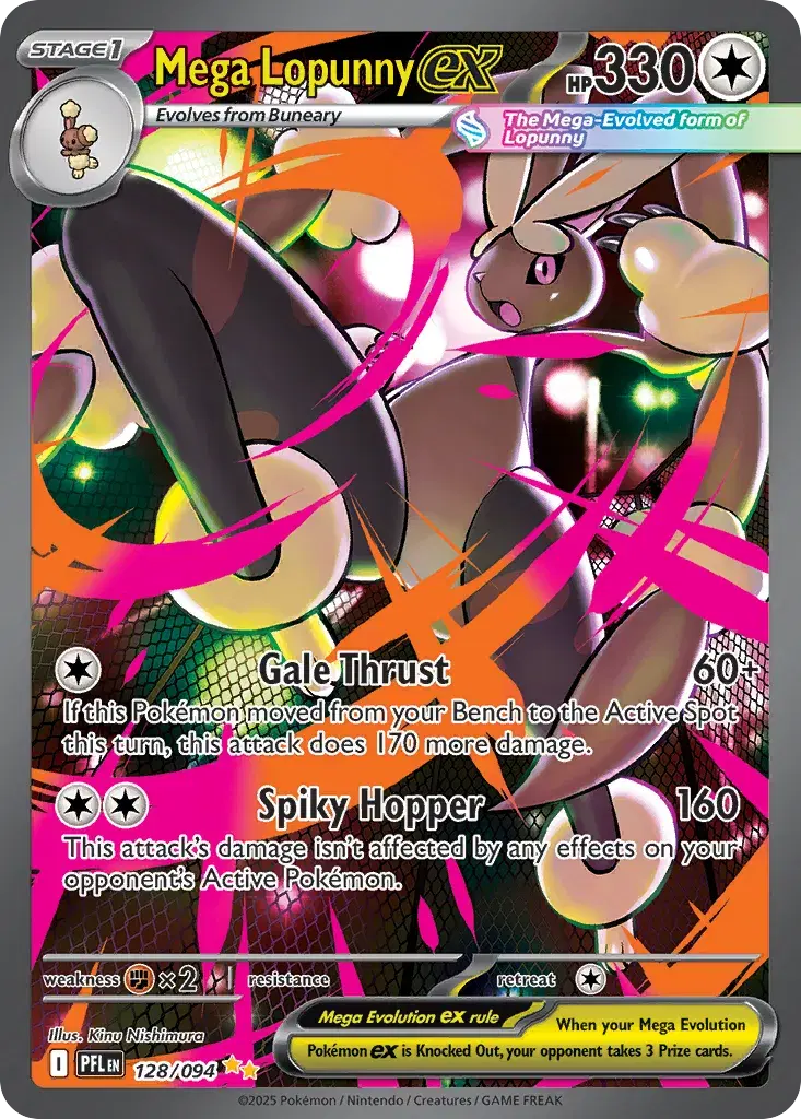 Mega Lopunny ex Phantasmal Flames 128