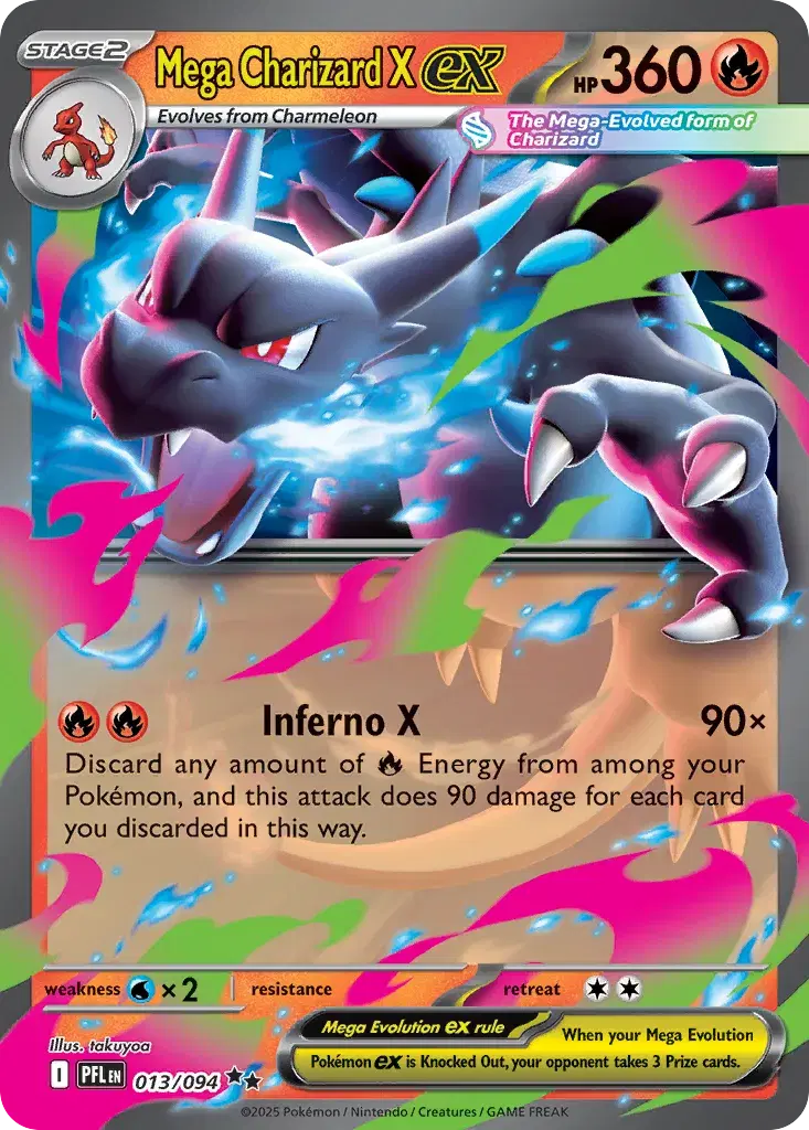 Mega Charizard X ex Phantasmal Flames 13