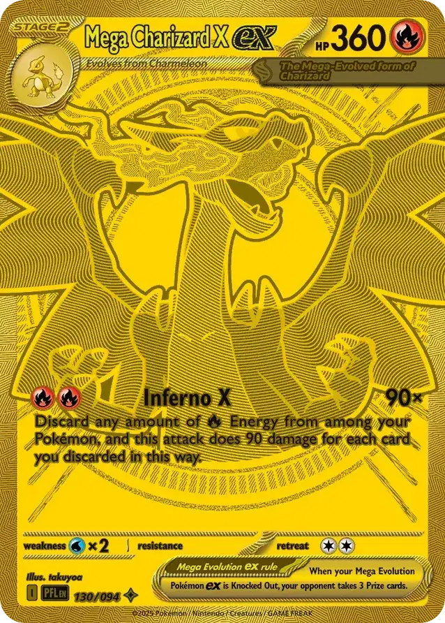 Mega Charizard X ex Phantasmal Flames 130
